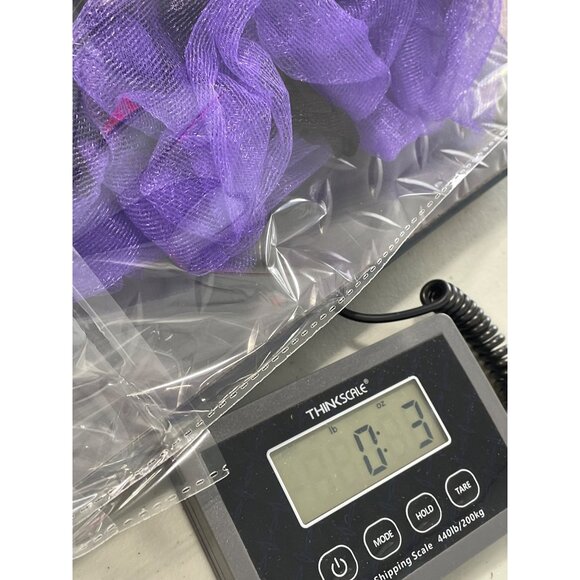 Fun World Reversible Pettiskirt One Size Purple Black Tulle Layered Skirt NEW - Picture 7 of 7